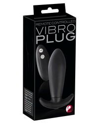 Remote Controlled Vibroplug: Vibro-Analplug, schwarz